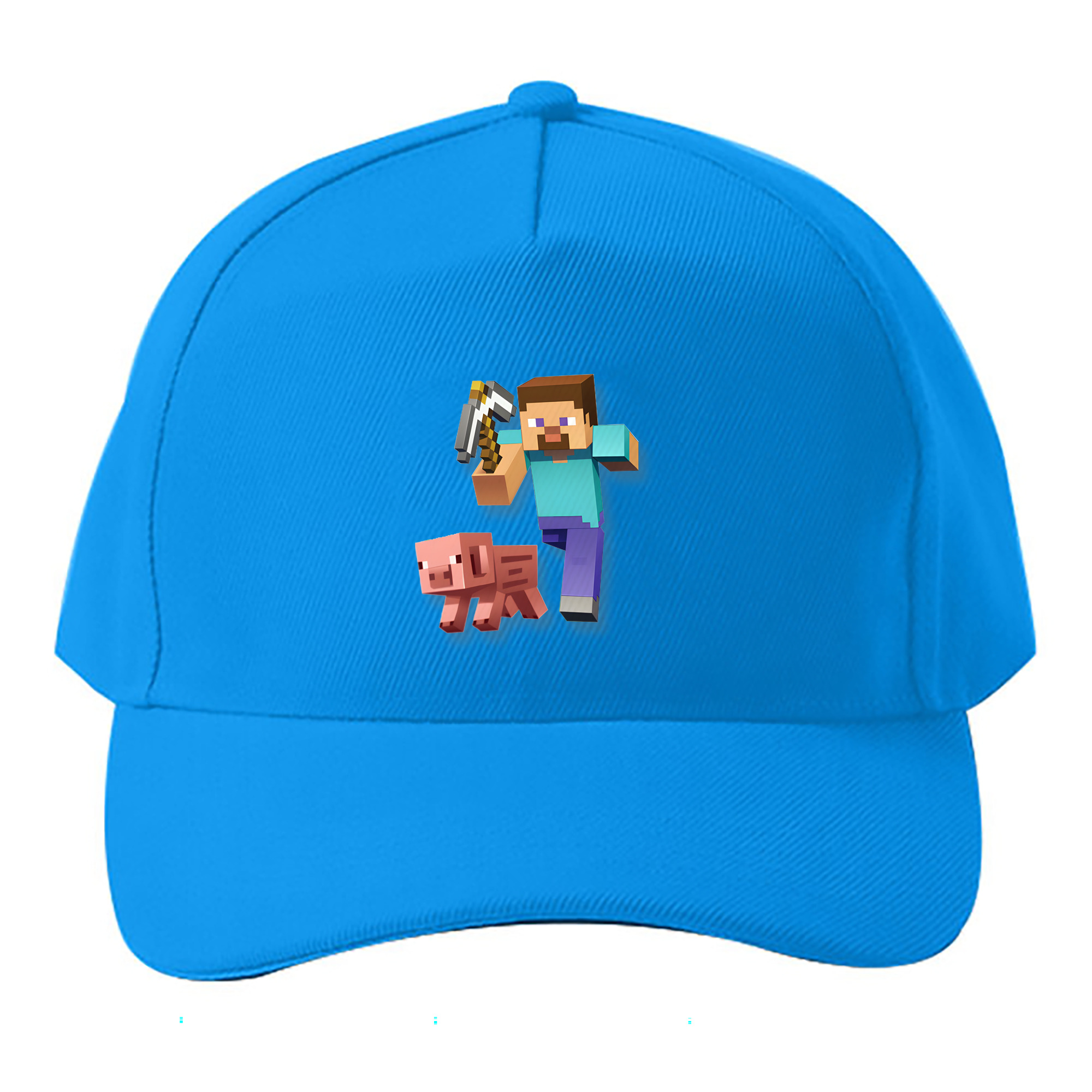 （画像用） マインクラフト ブロックの世界 Minecraft MC Block world ベースボールキャップ 綿100％ 男女兼用 帽子 スポーツ